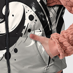 Детский жилет Инь-янь абстракция - нейроарт, цвет: 3D-светло-серый — фото 2