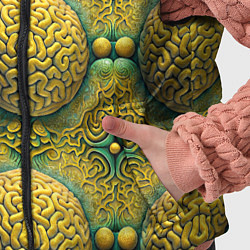 Детский жилет Чертоги разума - мозги в лабиринте, цвет: 3D-светло-серый — фото 2
