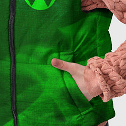 Детский жилет Fallout - green gradient вертикально, цвет: 3D-черный — фото 2