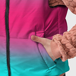 Детский жилет Градиент текстура неон, цвет: 3D-красный — фото 2