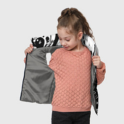 Детский жилет Модная растительная абстракция - нейроарт, цвет: 3D-светло-серый — фото 2