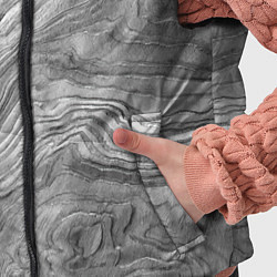 Детский жилет Текстура дерева - абстракция, цвет: 3D-красный — фото 2