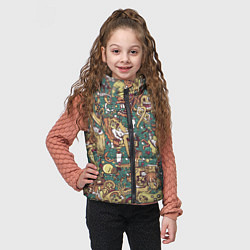 Детский жилет Монстры и девушки, цвет: 3D-красный — фото 2