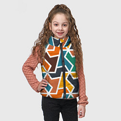 Детский жилет Геометрический узор разноцветный, цвет: 3D-красный — фото 2