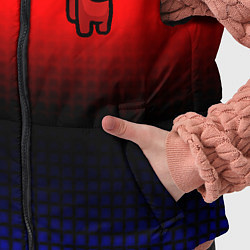 Детский жилет Among us geometry gradient, цвет: 3D-красный — фото 2