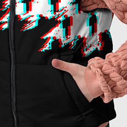 Детский жилет Billie Eilish pattern glitch, цвет: 3D-красный — фото 2