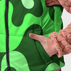 Детский жилет Камуфляж зеленый крупный, цвет: 3D-светло-серый — фото 2