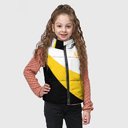 Детский жилет Сокрушу пред ним врагов его малый желтый герб Нико, цвет: 3D-красный — фото 2