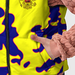 Детский жилет Российская империя камуфляж желтый, цвет: 3D-светло-серый — фото 2