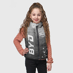 Детский жилет BYD - grey gradient вертикально, цвет: 3D-черный — фото 2