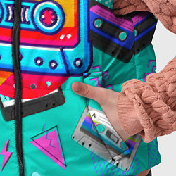 Детский жилет Кассеты и надпись 90s, цвет: 3D-красный — фото 2