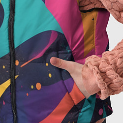 Детский жилет Космос яркая абстракция, цвет: 3D-черный — фото 2