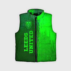 Детский жилет Leeds United - green gradient по-вертикали