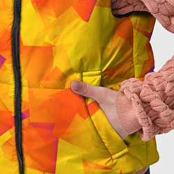 Детский жилет Желтый калейдоскоп, цвет: 3D-светло-серый — фото 2