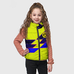 Детский жилет Боруссиа текстура спорт, цвет: 3D-черный — фото 2