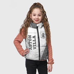 Детский жилет Aston Villa - white gradient вертикально, цвет: 3D-черный — фото 2