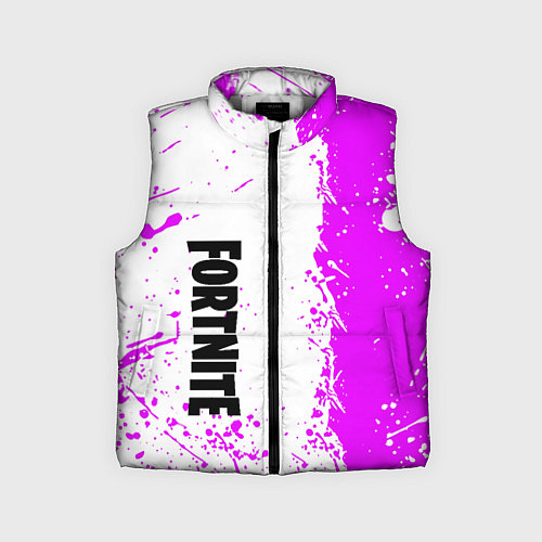 Детский жилет Fortnite pink color / 3D-Светло-серый – фото 1