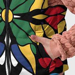 Детский жилет Узор калейдоскоп, цвет: 3D-светло-серый — фото 2