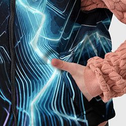 Детский жилет Разряд молнии - неоновое свечение, цвет: 3D-светло-серый — фото 2