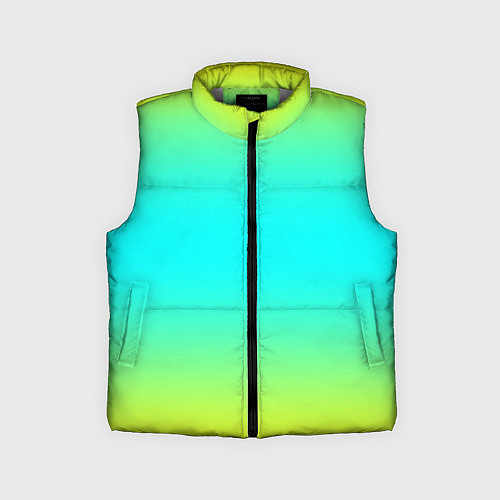 Детский жилет Кислотный градиент абстракция / 3D-Светло-серый – фото 1