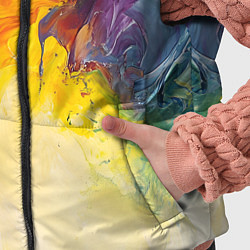 Детский жилет Подтеки масляных красок, цвет: 3D-светло-серый — фото 2