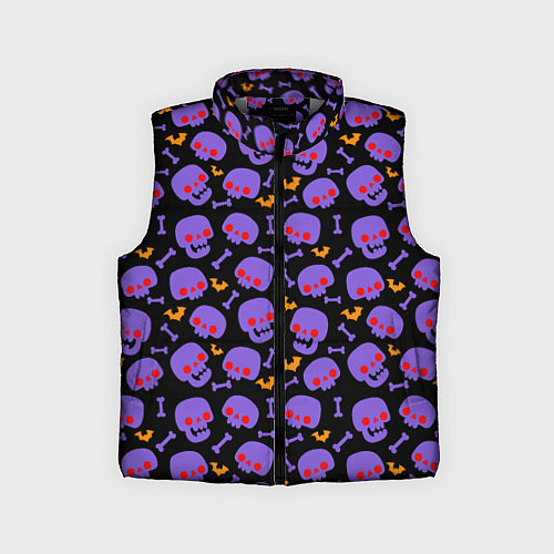 Детский жилет Красный взгляд / 3D-Светло-серый – фото 1