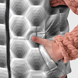 Детский жилет Неоновые соты, цвет: 3D-светло-серый — фото 2