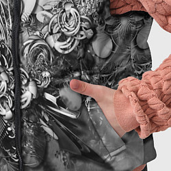 Детский жилет Абстракция оптический узор, цвет: 3D-светло-серый — фото 2