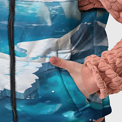 Детский жилет Арктика льдины, цвет: 3D-светло-серый — фото 2
