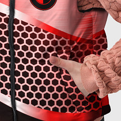 Детский жилет BMW carbon texture, цвет: 3D-красный — фото 2