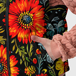 Детский жилет Русская хохлома, паттерн, цвет: 3D-светло-серый — фото 2