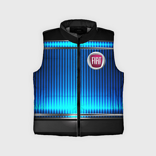 Детский жилет FIAT текстура авто / 3D-Светло-серый – фото 1