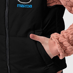 Детский жилет Mazda logo auto, цвет: 3D-черный — фото 2