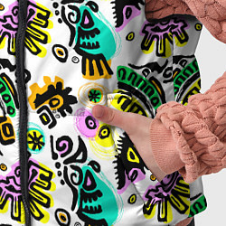 Детский жилет Орнамент майя, цвет: 3D-черный — фото 2