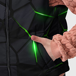 Детский жилет Kawasaki - плиты с эффектом свечения, цвет: 3D-черный — фото 2
