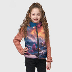 Детский жилет Fantasy river village, цвет: 3D-светло-серый — фото 2