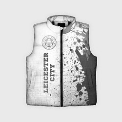 Детский жилет Leicester City - white gradient по-вертикали, цвет: 3D-черный