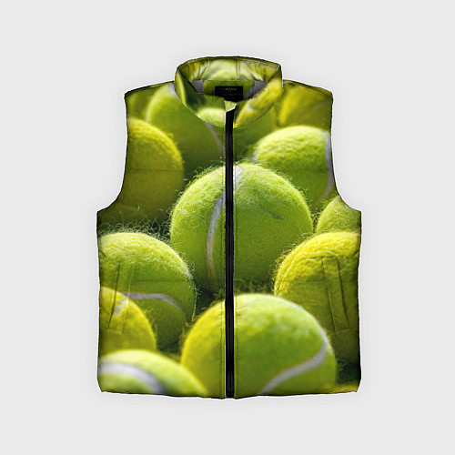 Детский жилет Теннисные мячи / 3D-Светло-серый – фото 1