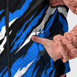 Детский жилет Субару - черно-синий, цвет: 3D-красный — фото 2