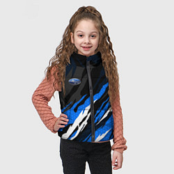 Детский жилет Субару - черно-синий, цвет: 3D-красный — фото 2