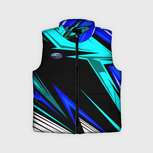 Детский жилет Субару - синий спорт / 3D-Светло-серый – фото 1