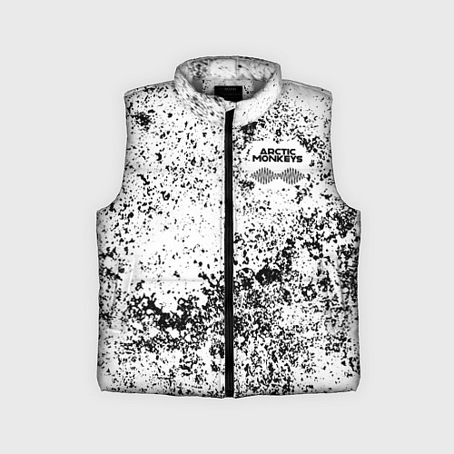 Детский жилет Arctic Monkeys - Графический хаос / 3D-Светло-серый – фото 1