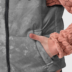 Детский жилет Arctic Monkeys - серый бетон, цвет: 3D-красный — фото 2