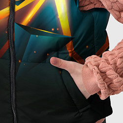 Детский жилет Вулканический разрыв, цвет: 3D-красный — фото 2