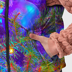 Детский жилет Новогоднее свечение гирлянд, цвет: 3D-красный — фото 2