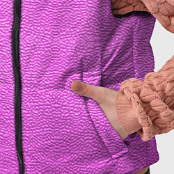 Детский жилет Текстура розовой кожи, цвет: 3D-черный — фото 2