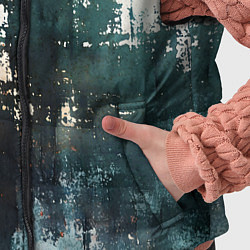 Детский жилет Чёрно-красная ржавчина на белом фоне, цвет: 3D-черный — фото 2