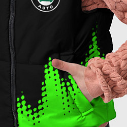 Детский жилет Skoda краски зеленые, цвет: 3D-черный — фото 2