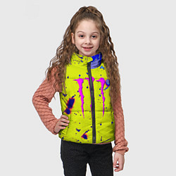 Детский жилет Monster energy краски, цвет: 3D-красный — фото 2