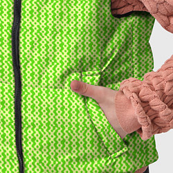 Детский жилет Светлый жёлто-зелёный текстурированный, цвет: 3D-светло-серый — фото 2